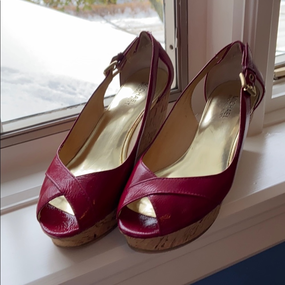 Michael Kors 3-inch cork based heels size 9~